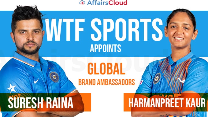 WTF-Sports-appoints-Suresh-Raina,-Harmanpreet-Kaur-as-global-brand-ambassadors