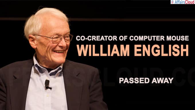 William English, co-creator of computer mouse, passes away aged 91 in California