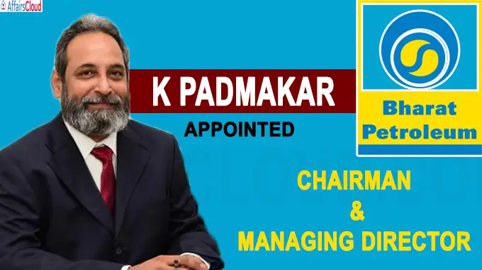 Central has given K Padmakar additional charge of Chairman and Managing Director of Bha