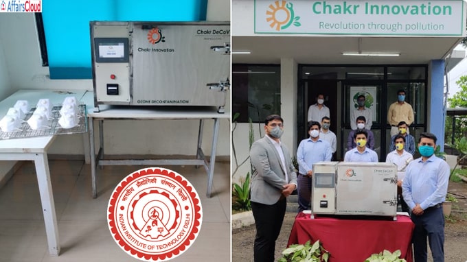 IIT Delhi incubated startup launches ‘‘Chakr DeCoV’’ to decontaminate N95 masks