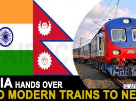 India hands over two modern trains to Nepal