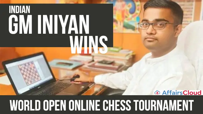 Indian GM Iniyan wins World Open online chess tournament