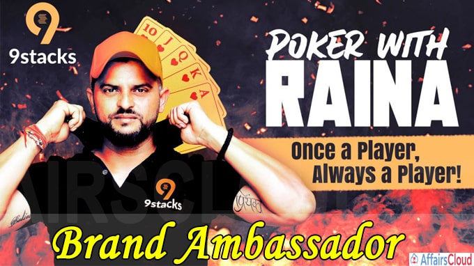 Online poker platform 9stacks signs Suresh Raina as brand ambassador