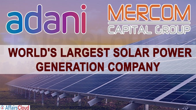 world's largest solar power generation company
