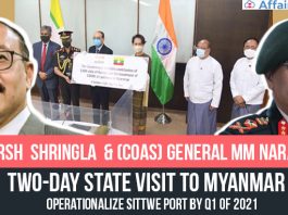 COAS-General-MM-Naravane-&-FS-Harsh--Shringla-Conclude-Two-Day-State-visit-to-Myanmar