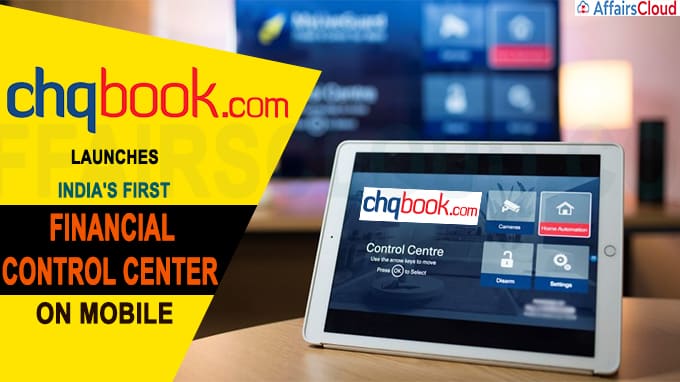 Chqbook launches India's first 'Financial Control Center'