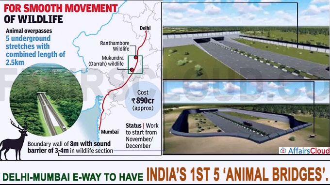 Delhi-Mumbai e-way to have India’s 1st 5 ‘animal bridges’