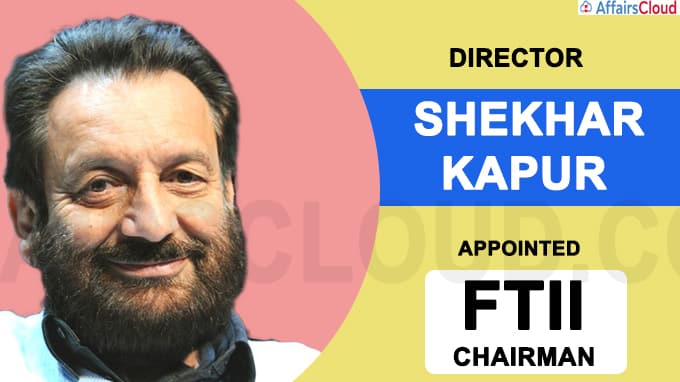 Director Shekhar Kapur to be next FTII chairman