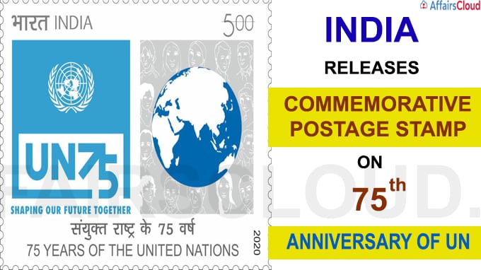 India Releases Commemorative Postage Stamp On 75th Anniversary Of UN