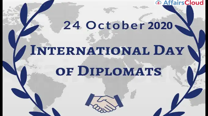 International Day of Diplomats observed on 24th October, 2020