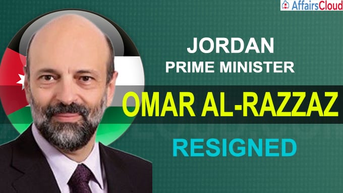 Jordan's King Abdullah accepts resignation of PM Omar al-Razza