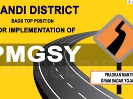 Mandi district bags top position for implementation of PMGSY