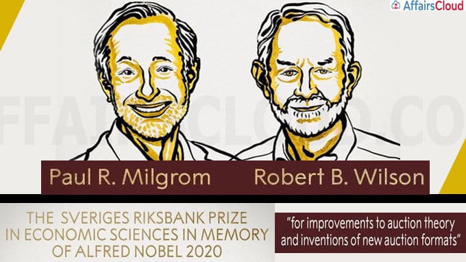 Nobel Economics Prize 2020 goes to Paul R Milgrom and Robert B Wilson