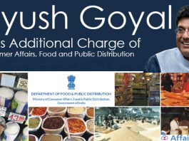 Piyush-Goyal-gets-additional-charge-of-Ministry-of-Consumer-Affairs,-Food-and-Public-Distribution