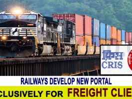 Railways develop new portal exclusively for freight clients
