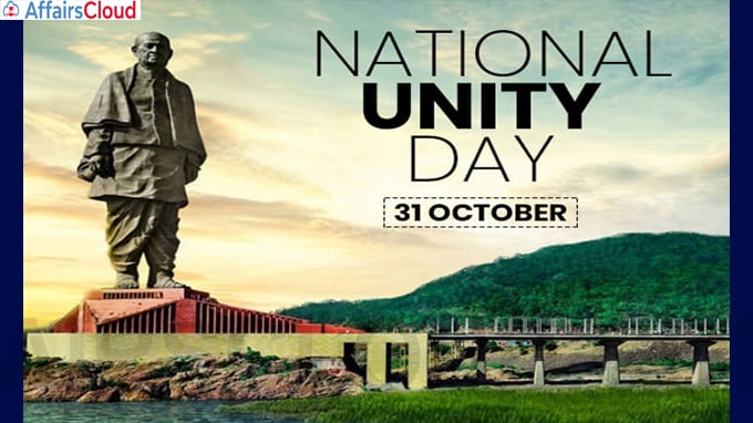 Rashtriya Ekta Diwas(National Unity Day) observed on October 31
