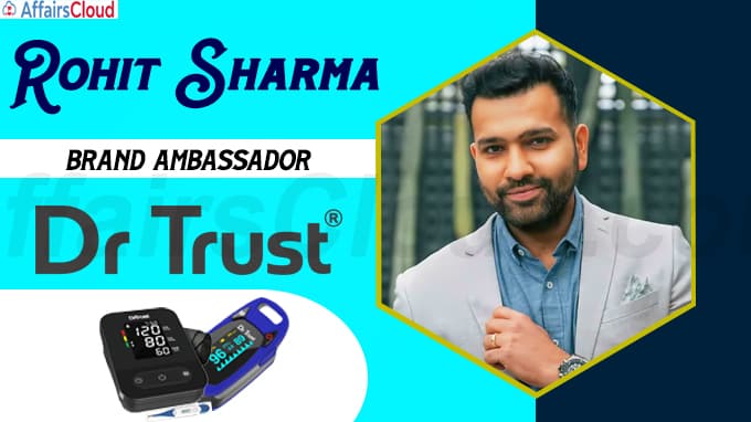 Rohit Sharma named brand ambassador of Dr Trust