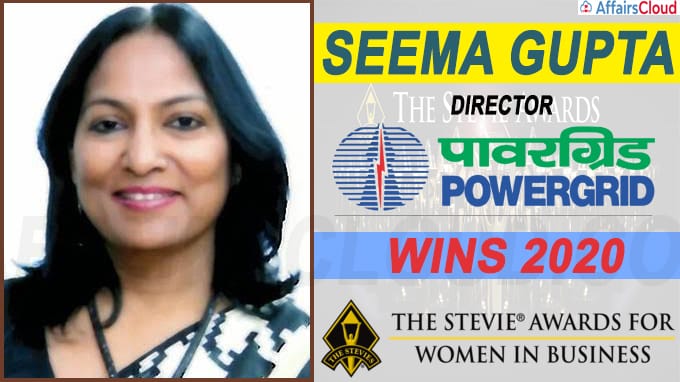 Seema Gupta, Director POWERGRID Wins 2020 Stevie Awards