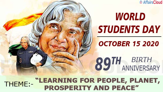 World Students Day - October 15 2020