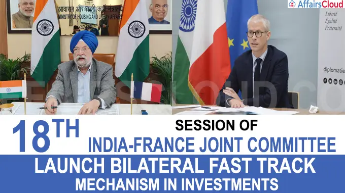 18th Session of India-France Joint Committee