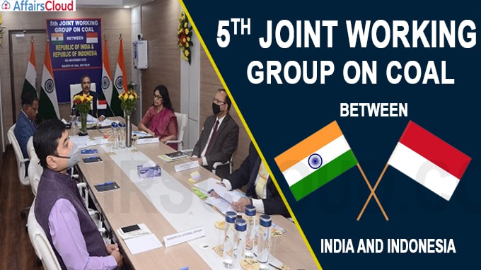 5th Joint Working Group on Coal held virtually between India and Indonesia