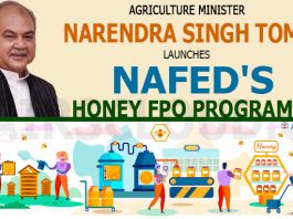 Agriculture Minister Narendra Singh Tomar launches Nafed's Honey FPO Programme