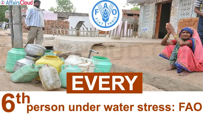 Every 6th person under water stress