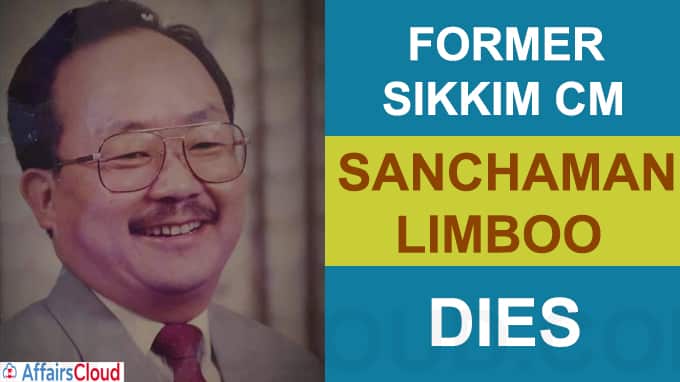 Former Sikkim CM Sanchaman Limboo dies