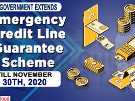 Government extends Emergency Credit Line Guarantee Scheme by one month till November 30th, 2020