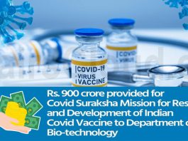 Govt announces Rs 900 crore package for COVID-19 Vaccine Development Mission