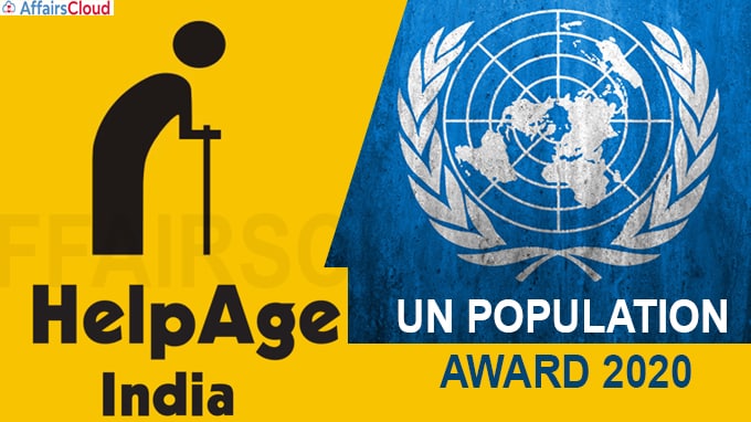 HelpAge India Receives The ‘2020 UN Population Award’
