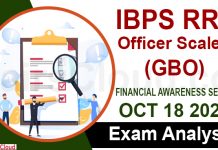 GA Questions Asked in IBPS RRB Officer Scale II GBO Exam – Oct 18 2020 IBPS RRB Officer Scale II GBO Exam Analysis 2020