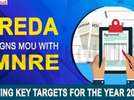 IREDA signs MoU with MNRE, setting key targets for the year 2020-21