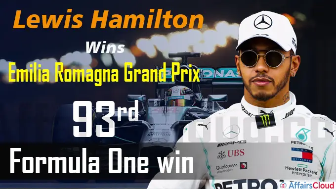 Lewis Hamilton wins Emilia Romagna Grand Prix for 93rd Formula One win