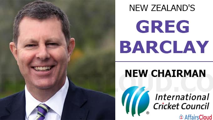 New Zealand's Greg Barclay elected as new chairman of International Cricket Council