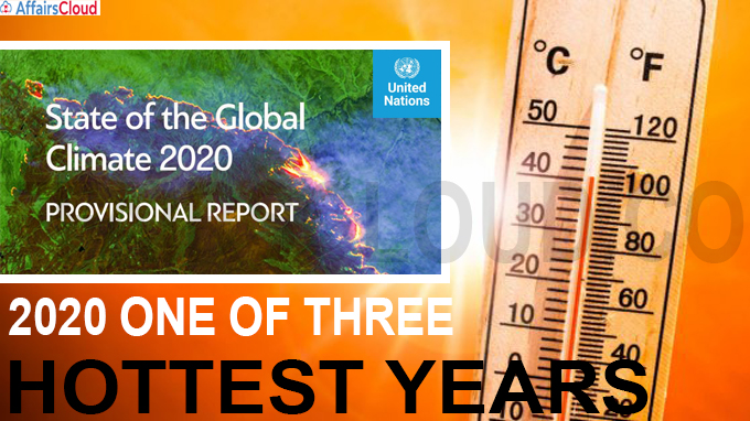 2020 one of three hottest years