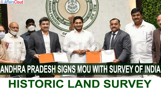 Andhra Pradesh signs MoU with Survey of India for historic land survey