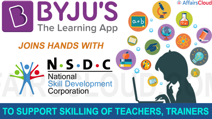Byju's joins hands with NSDC to support skilling