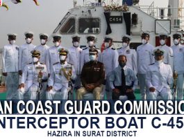 Coast Guard commissions interceptor boat in Surat