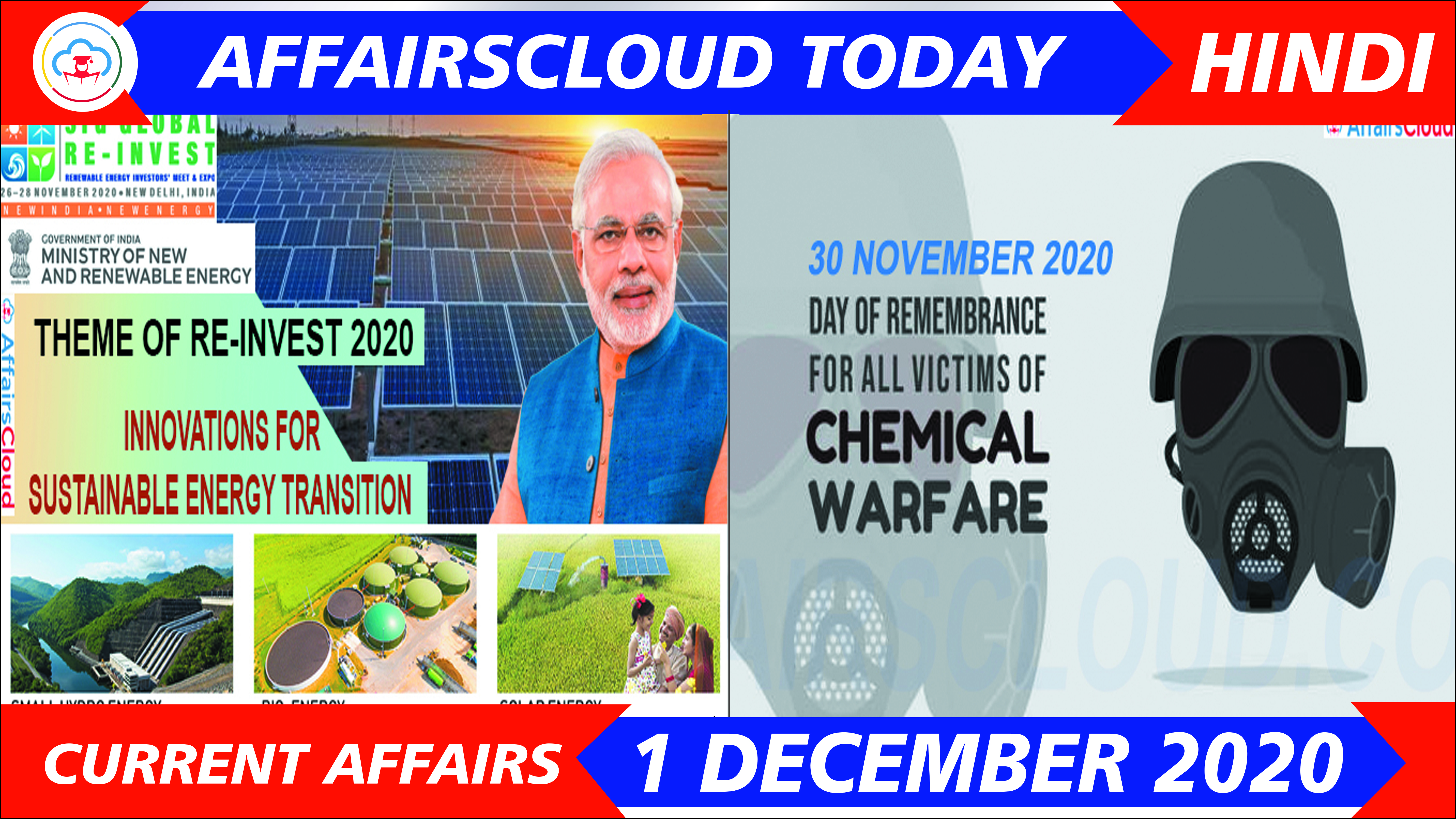 Current Affairs December 1 2020 Hindi new