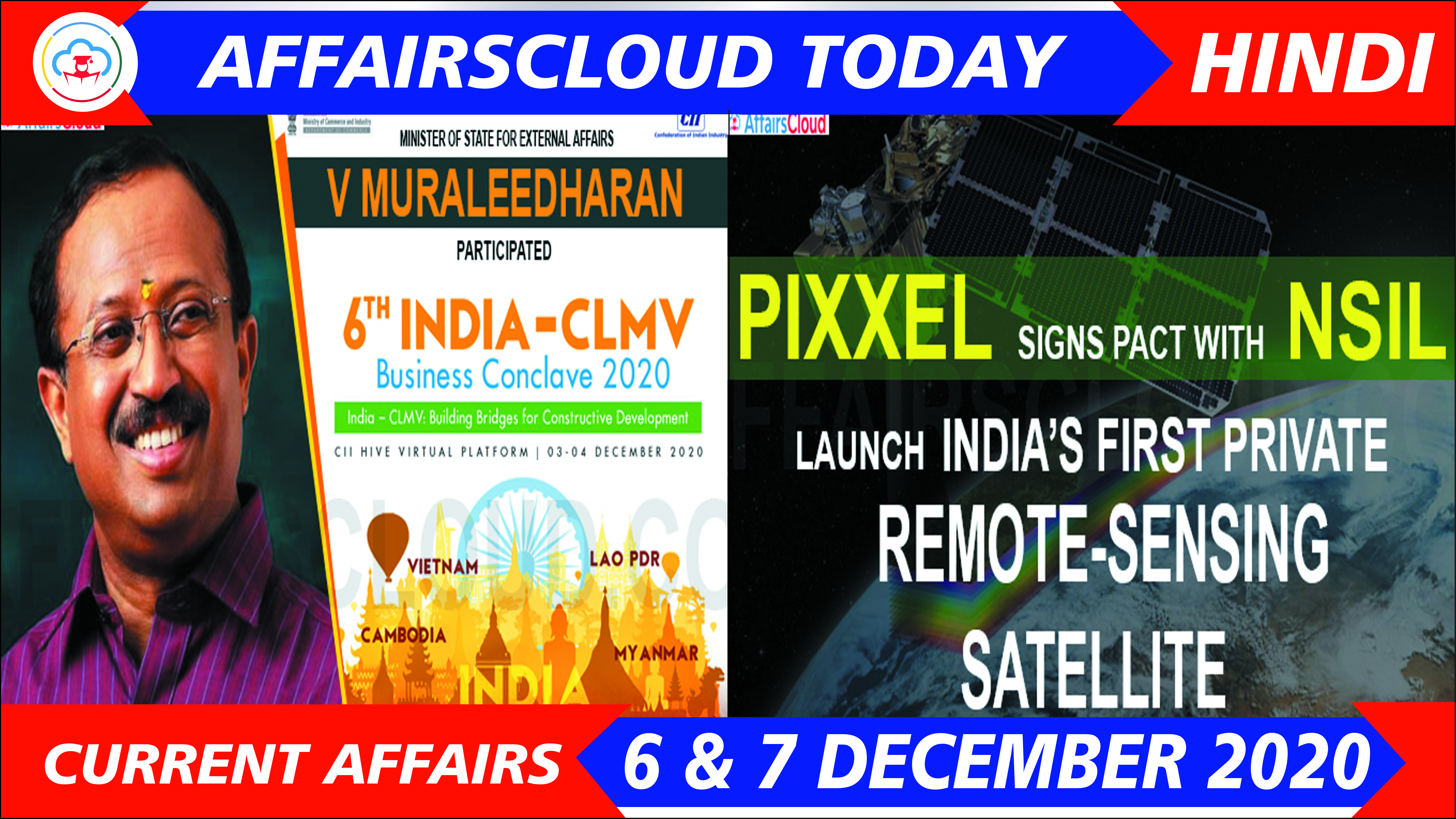 Current Affairs December 6 & 7 2020 Hindi