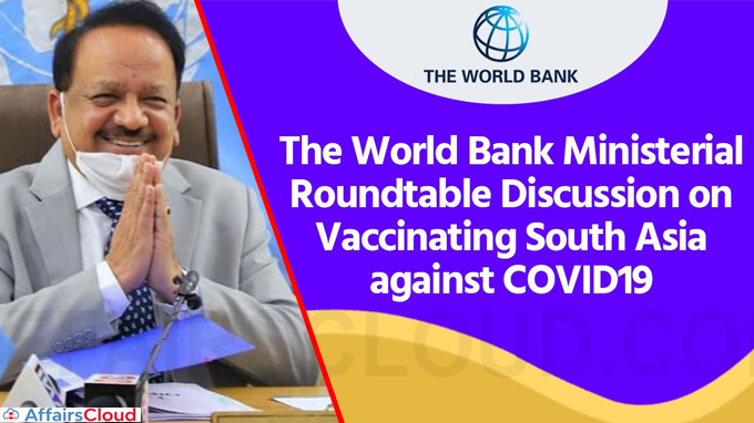 Dr Harsh Vardhan addresses World Bank Inter Ministerial Meet