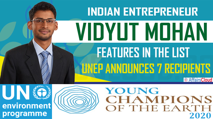 Indian entrepreneur named among ‘Young Champions of the Earth’ new