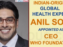 Indian-origin Anil Soni appointed as CEO for WHO Foundation