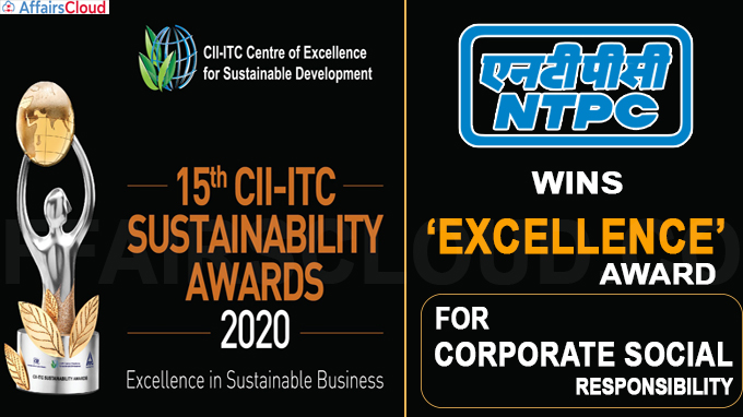 NTPC Won Excellence Award In CSR Domain In 15th CII-ITC Sustainability ...