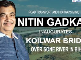 Nitin Gadkari today inaugurated Koilwar bridge