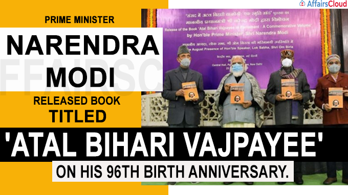 PM Narendra Modi releases book on Atal Bihari Vajpayee