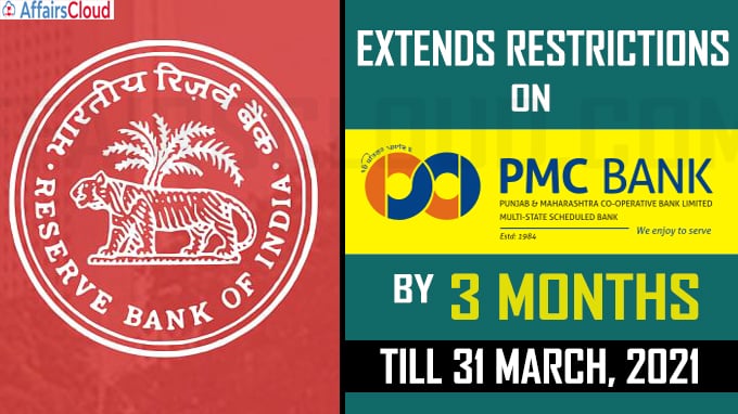 RBI extends restrictions on PMC Bank by 3 months