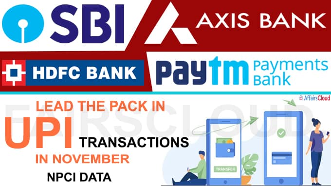 SBI, Axis, HDFC lead the pack in UPI transaction