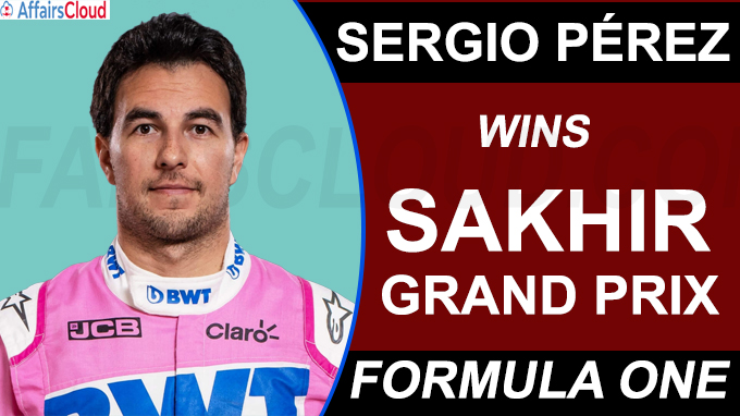 Sergio Pérez wins Sakhir Grand Prix
